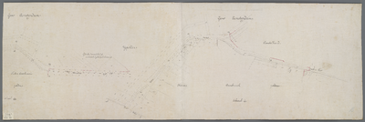 A-0807 [Kaart van de Spaarndammerdijk en een gedeelte Westerdoksdijk, voor zover deze in de gemeente Ams..., circa 1850